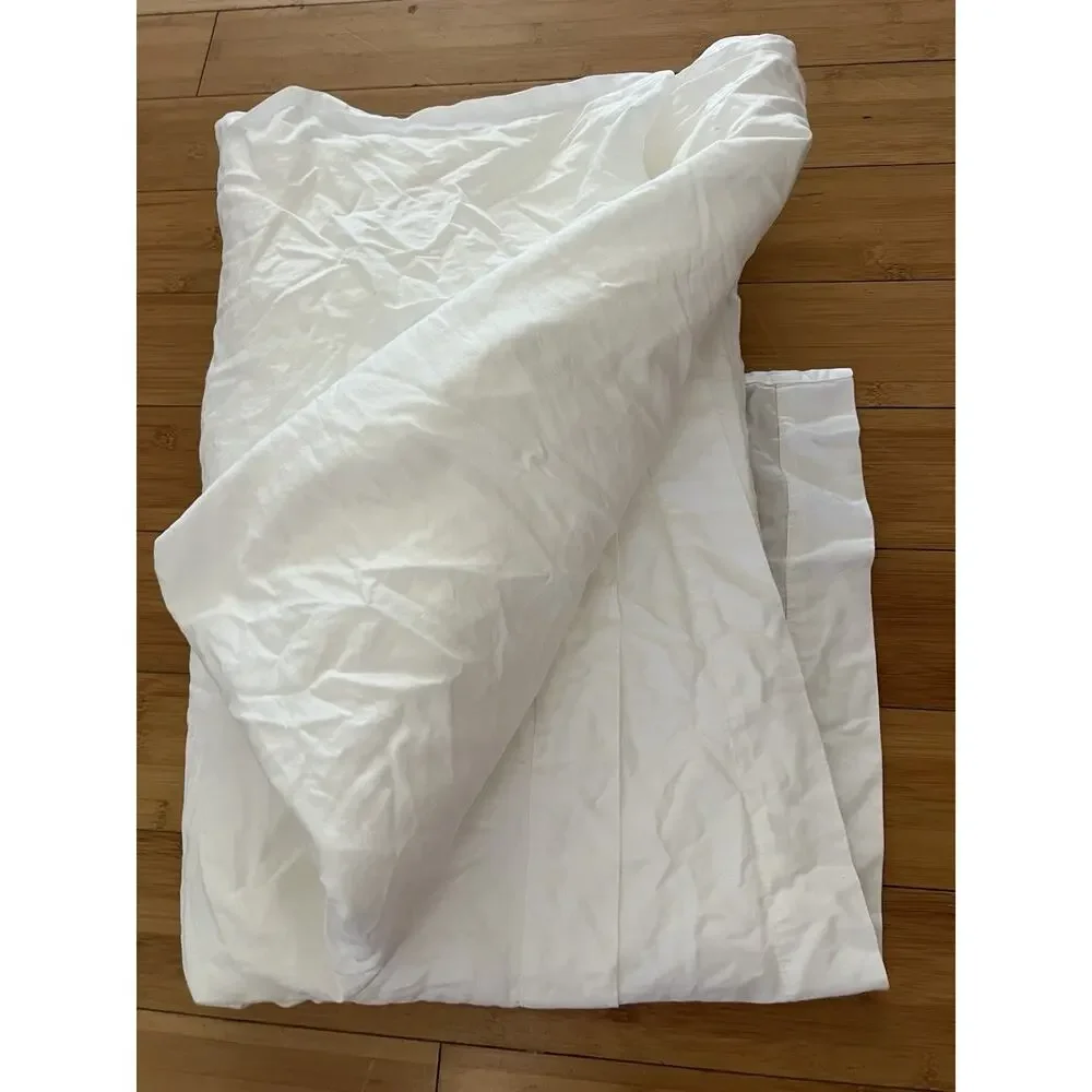Luxe HOTEL COLLECTION Full Size Flat Sheet 100% Cotton White